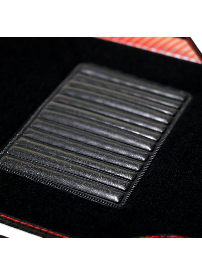 Sparco Carpet Car Mats Set, Black/Red - Image 2